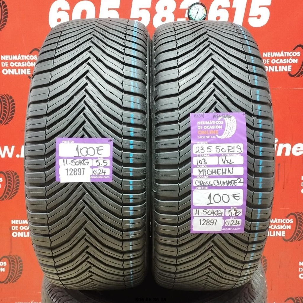 235 50 R19 103VXL MICHELIN CROSS CLIMATE2 SUV M+S* 5.5/6.7mm REF:12897