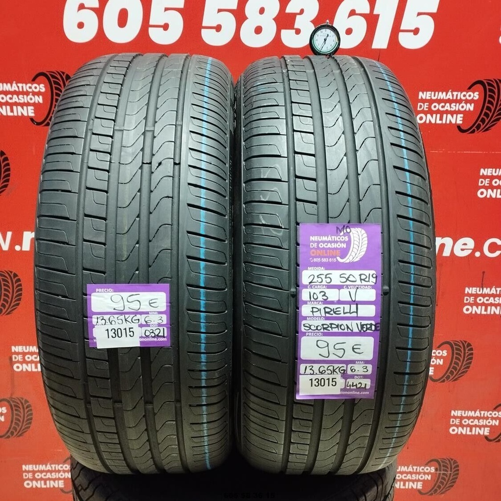 255 50 R19 103V PIRELLI SCORPION VERDE MO 6.3/6.3mm REF:13015