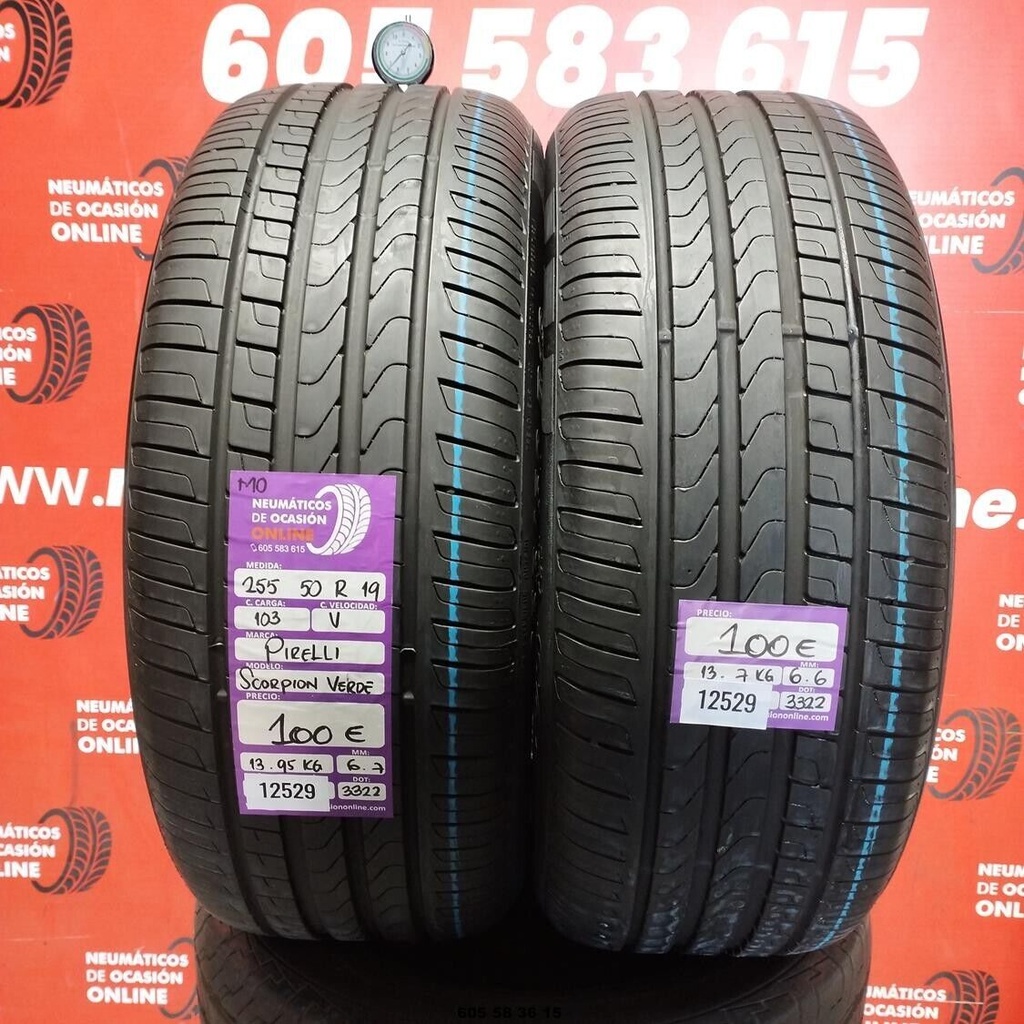 255 50 R19 103V PIRELLI SCORPION VERDE MO 6.7/6.6mm REF:12529