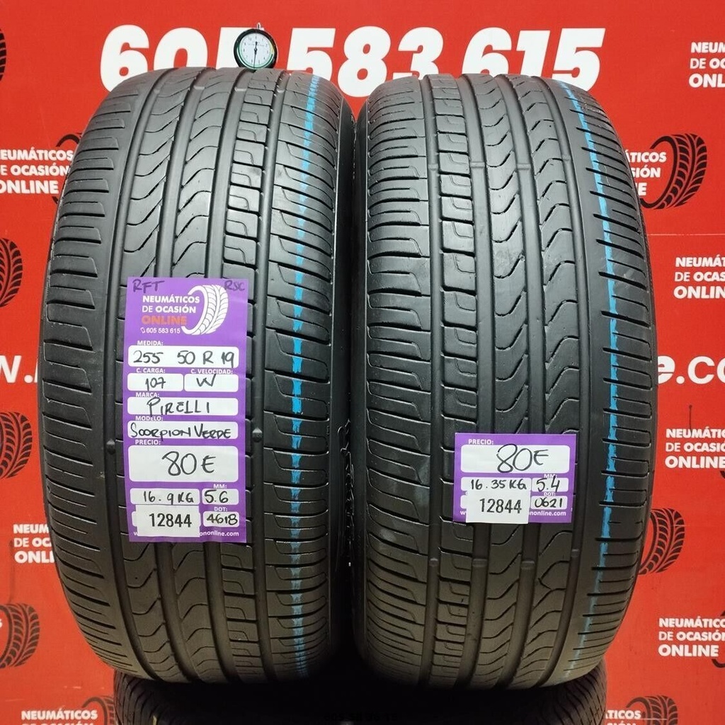 255 50 R19 107W PIRELLI SCORPION VERDE RSC 5.6/5.4mm REF:12844