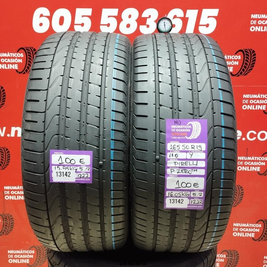 2x 265 50 R19 110Y PIRELLI PZERO NO 5.2/5.2mm REF:13142