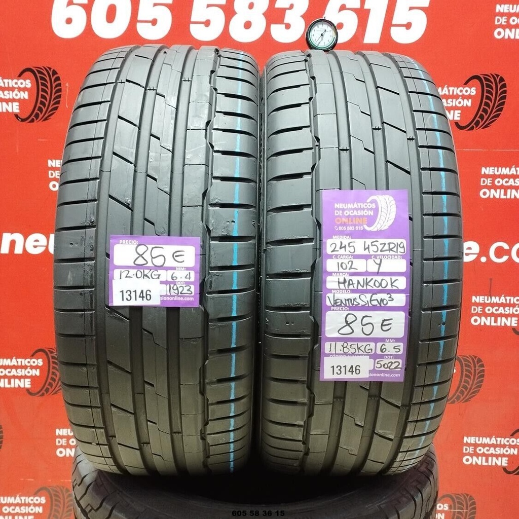 2x 315 35 ZR19 102Y HANKOOK VENTUS S1 EVO3 6.4/6.5mm REF:13146