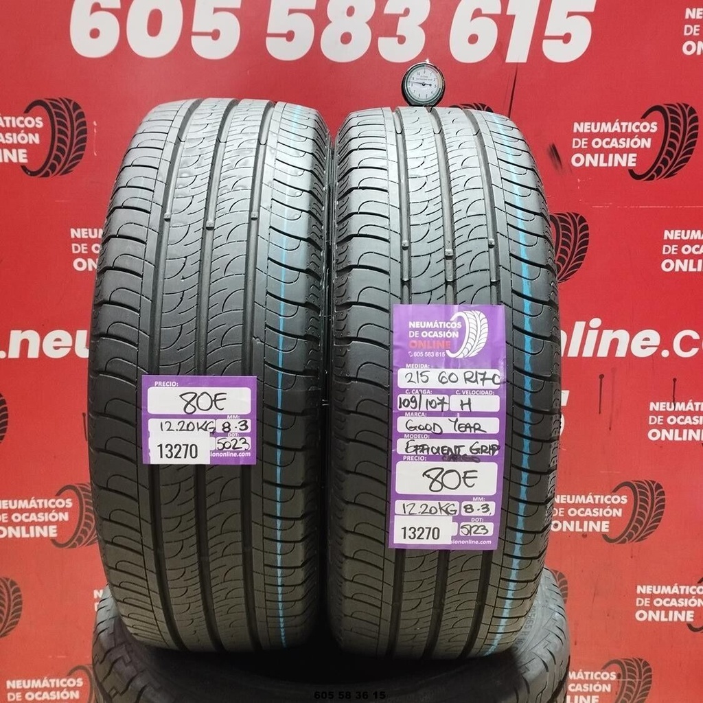 2x 215 60 R17C 109/107H GOODYEAR EFFICIENT GRIP CARGO 8.3/8.3mm REF:13270