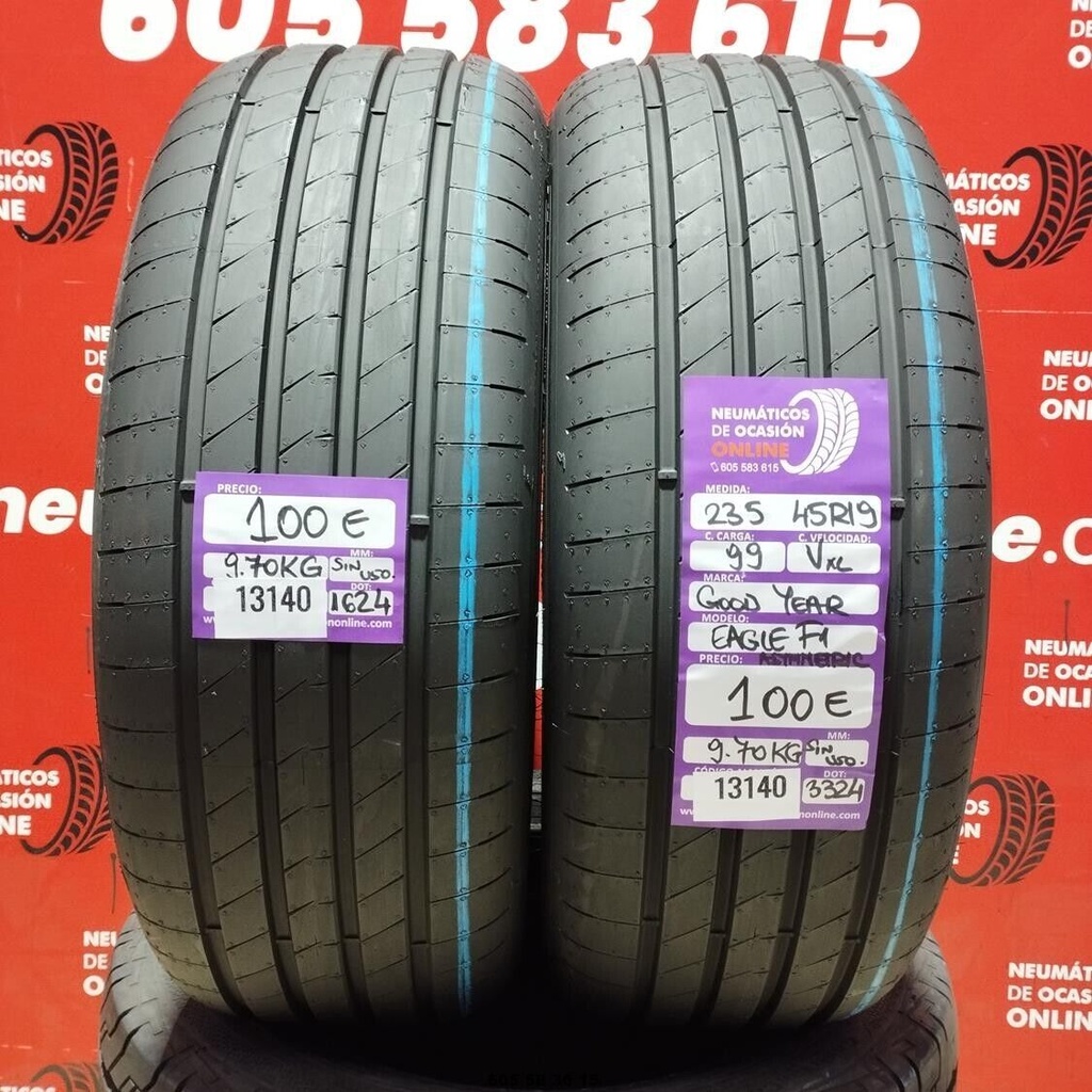 2x 235 45 R19 99V XL GOODYEAR EAGLE F1 ASIMETRIC (SIN USO ) 1624/3324 REF. 13140