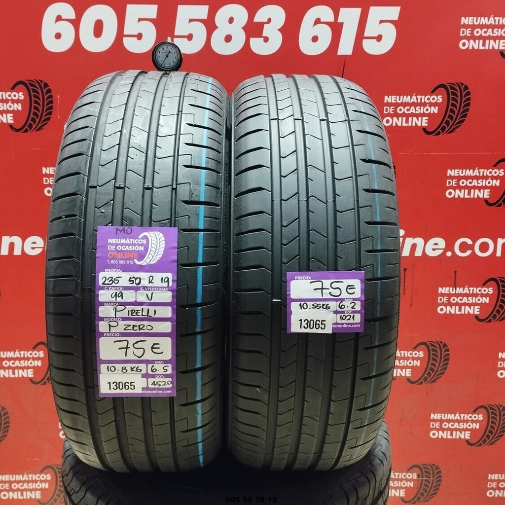 235 50 R19 99V PIRELLI PZERO MO 6.5/6.2mm REF:13065