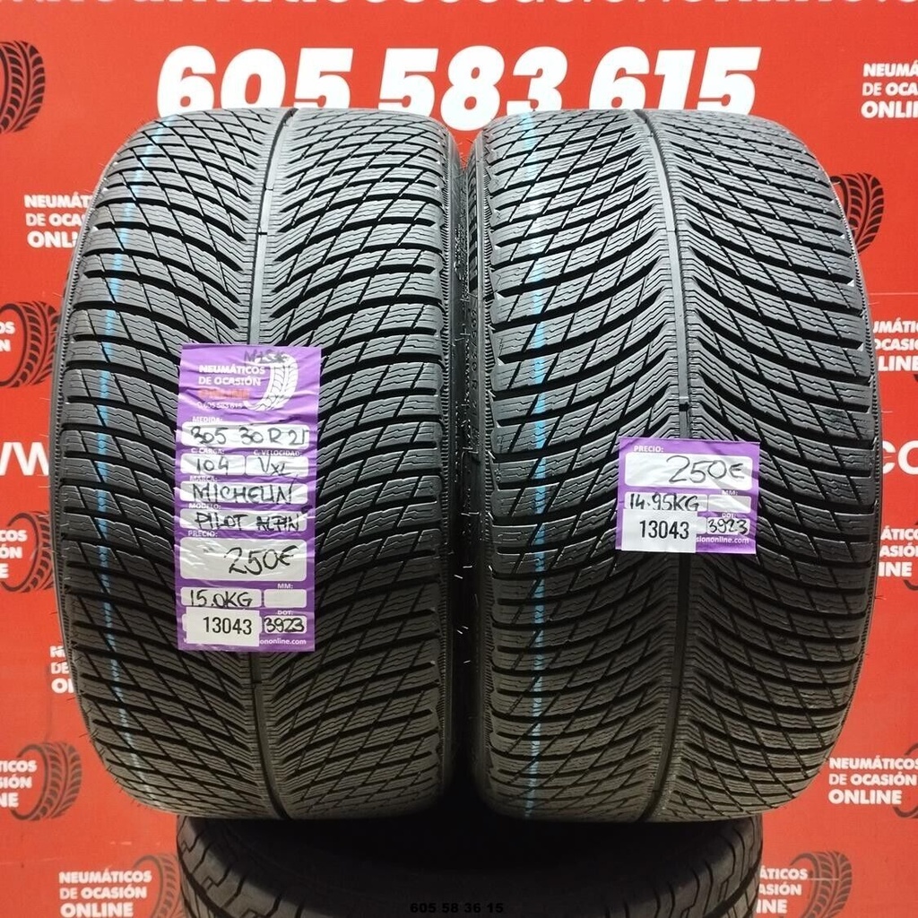 2x 305 30 R21 104V XL MICHELIN PILOT ALPIN 5  DOT: 3923  (SIN USO) Ref.13043