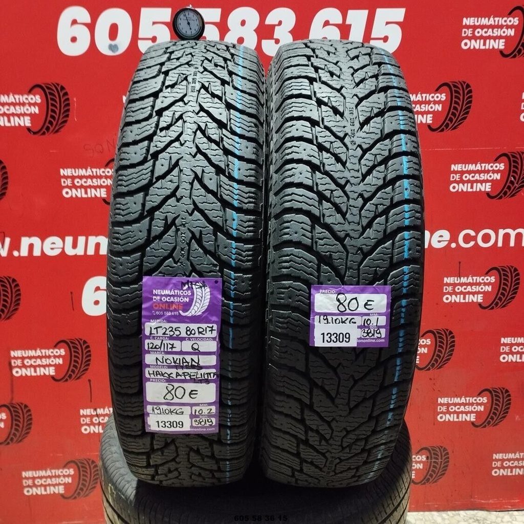 2x LT 235 80 R17 120/117Q NOKIAN HALLAPELITTA LTS 10.2/10.1MM REF. 13309