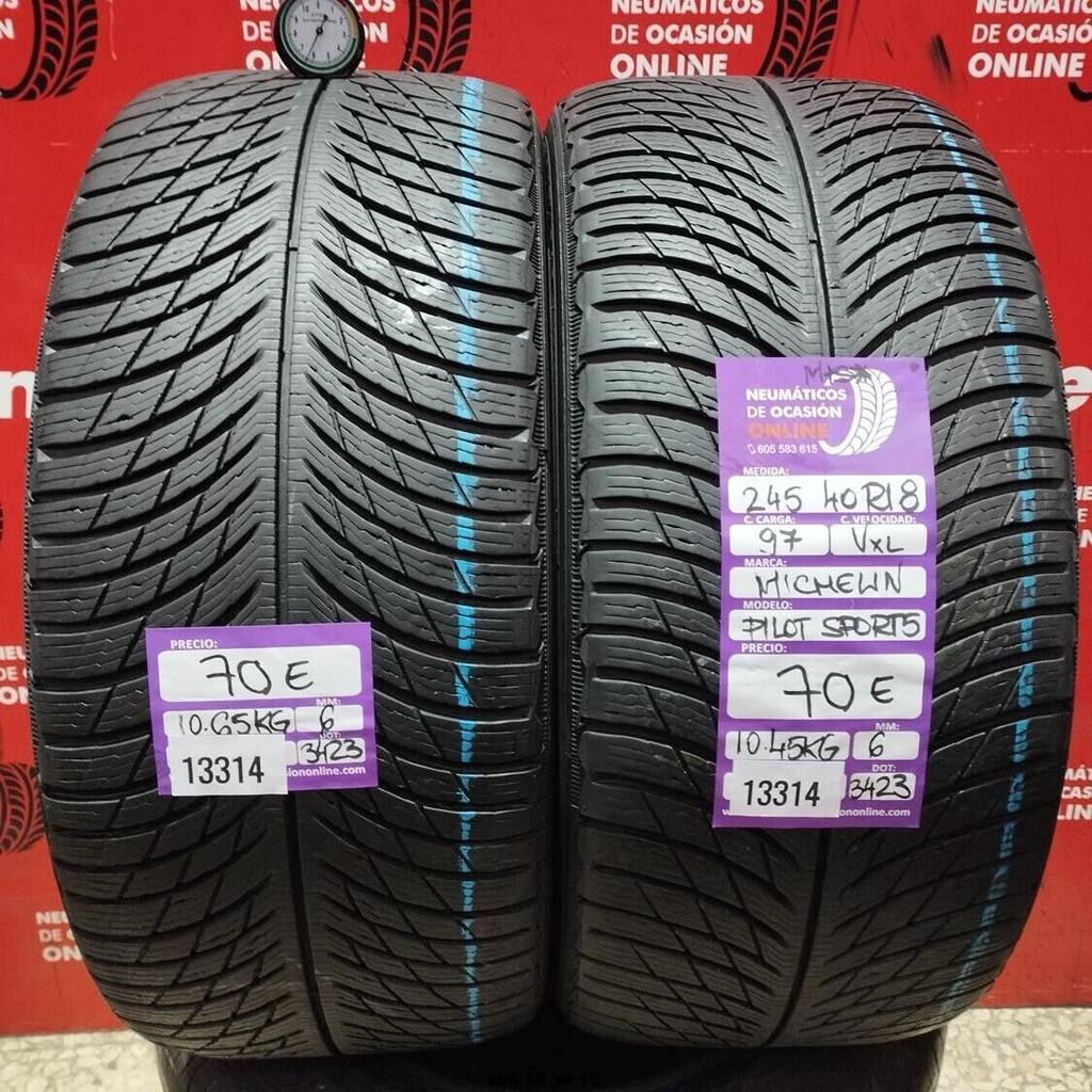 2x 245 70 R18 97V XL MICHELIN PILOT SPORT5 M+S*  6.0/6.0 REF. 13314