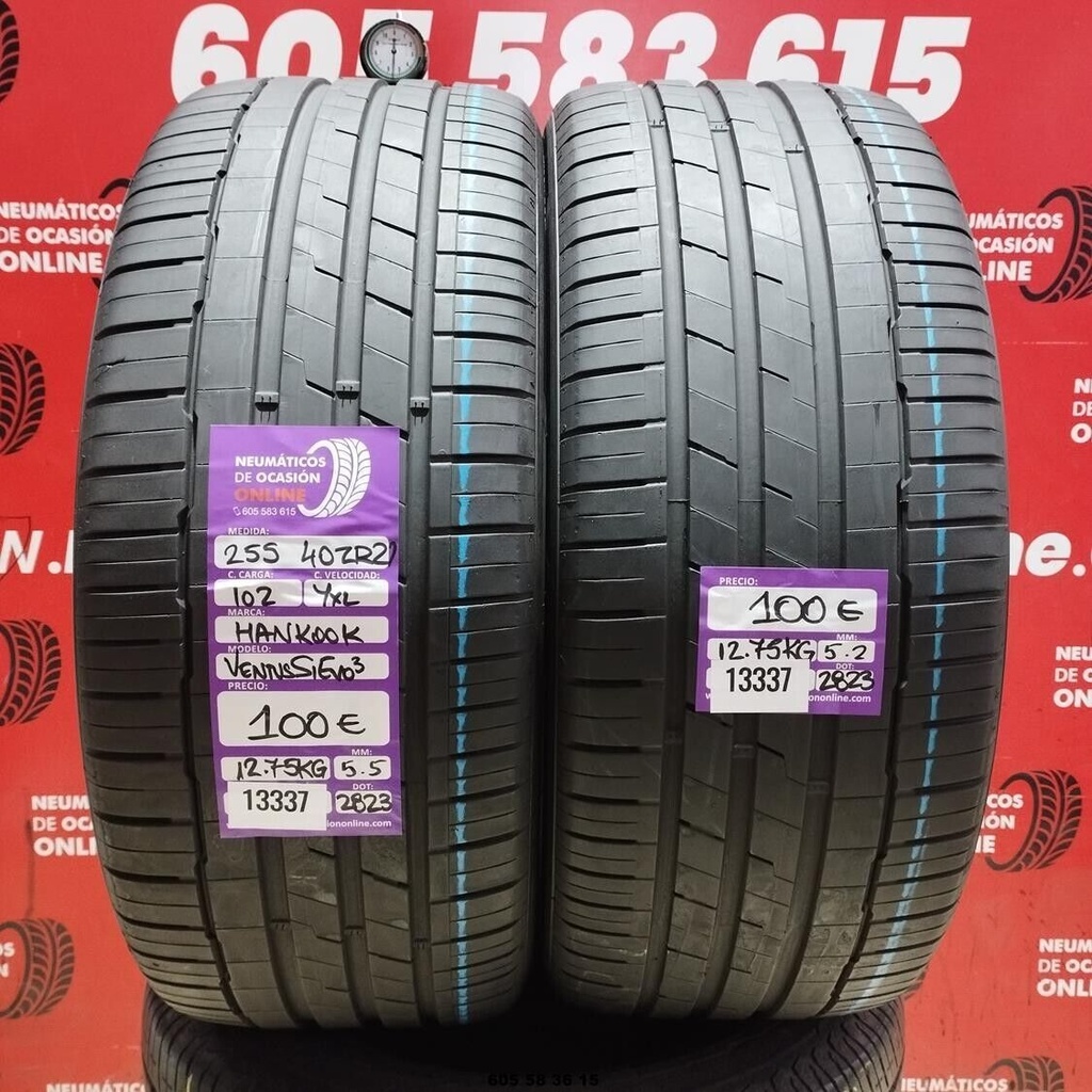 2x 255 40 R21 102YXL HANKOOK VENTUS S1 EVO3 5.5/5.2MM REF. 13337