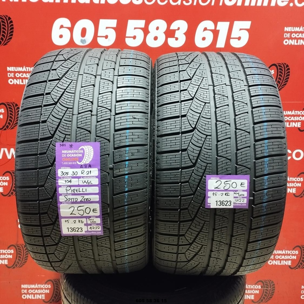 2x 305 30 R21 104W XL Pirelli Sotto Zero M+S Dot: 22/22 (Sans Usage) Ref.13623