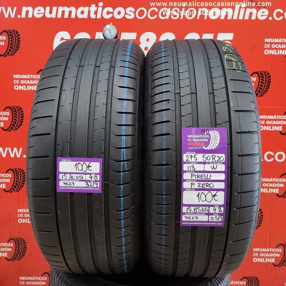 [Ref.7627] 2x 275 50 R20 113W MO 4.8/4.8mm Pirelli PZero Ref.7627