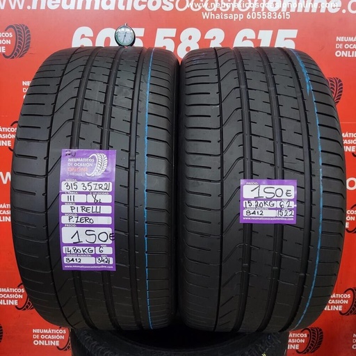 [Ref.8412] [Ref.8412] 2x 315 35 Z R21 111Y XL 6.2/6.0 mm Pirelli P.Zero NO Ref.8412