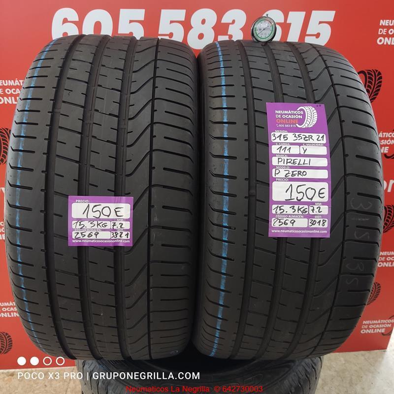 2X 315 35 R21 111Y ZR Pirelli Pzero ocasion. Ref 2569