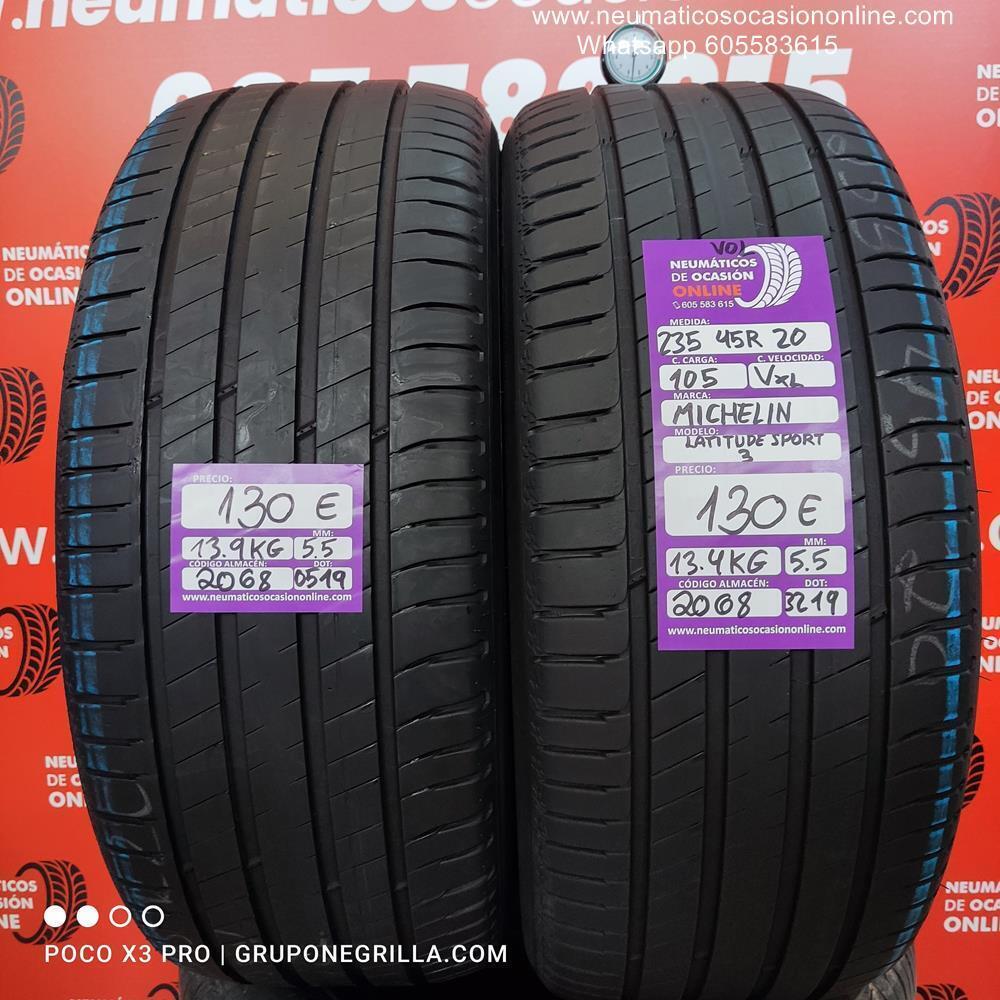 2X 235 45 R20 105V XL VOL 5.5/5.5mm Michelin Latitude Sport 3 Ref.2068