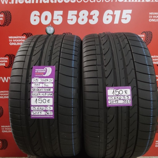 [Ref.3015] [Ref.3015] 2 X 315 35 R21 111Y XL 5.3/5.3mm DOT 3621/3521 Bridgestone D H/P Sp Ref.3015