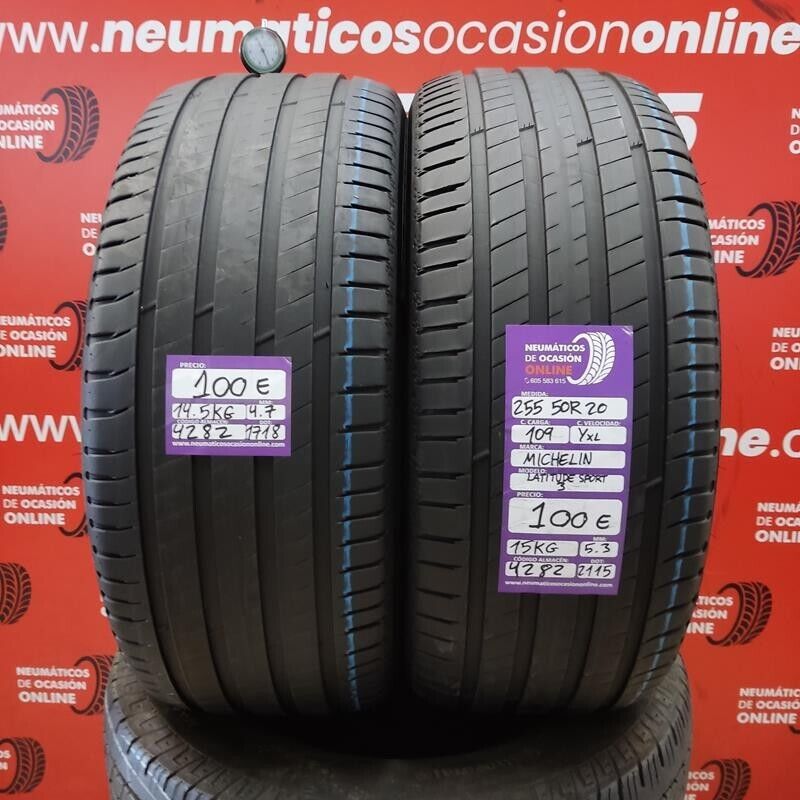 2x 255 50 R20 109Y XL 4.7/5.3mm Michelin Latitude Sport3 Ref.4282