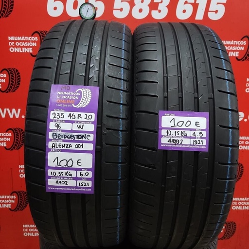 [Ref.4902] [Ref.4902] 2x 235 45 R20 96W MO 6.0/4.8mm Bridgestone Alenza 001 Ref.4902