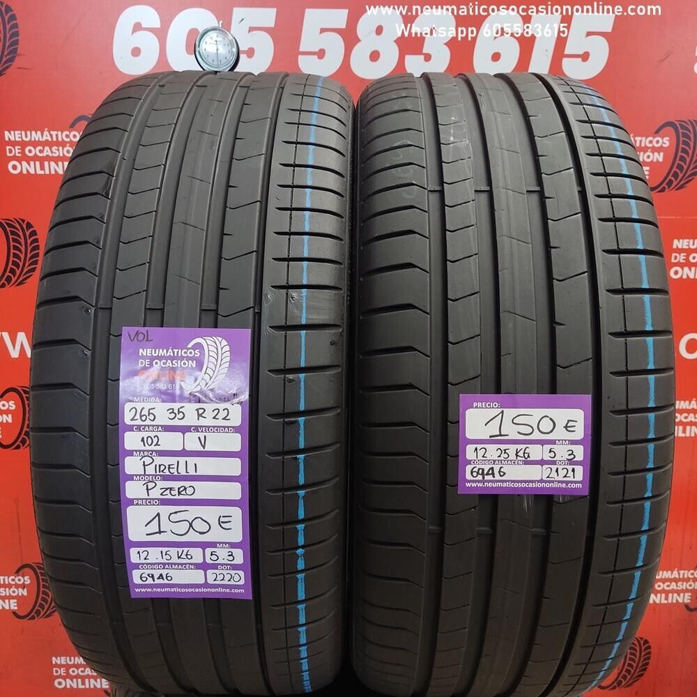 2x 265 35 R22 102V VOL 5.3/5.3mm Pirelli PZero Ref.6946