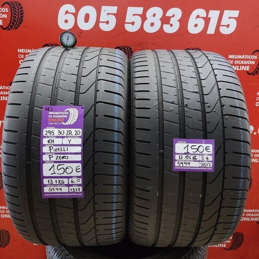 [Ref.5999] [Ref.5999] 2x 295 30 R20 101Y N0 6.0/5.4mm Pirelli PZero Ref.5999