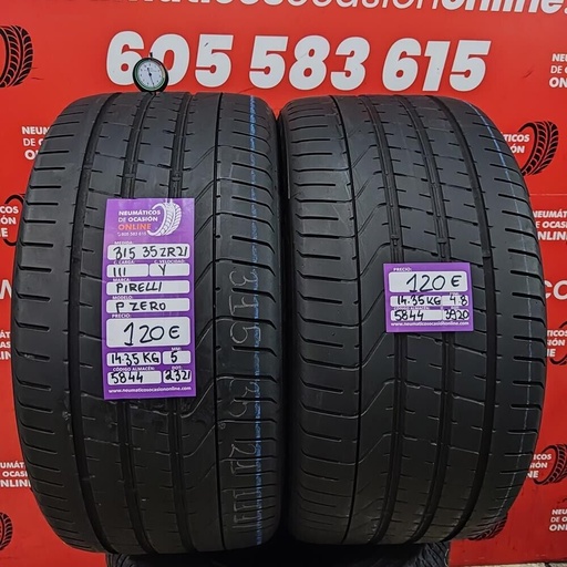 [Ref.5844] [Ref.5844] 2x 315 35 R21 111Y ZR 5.0/4.8mm Pirelli PZero Ref.5844