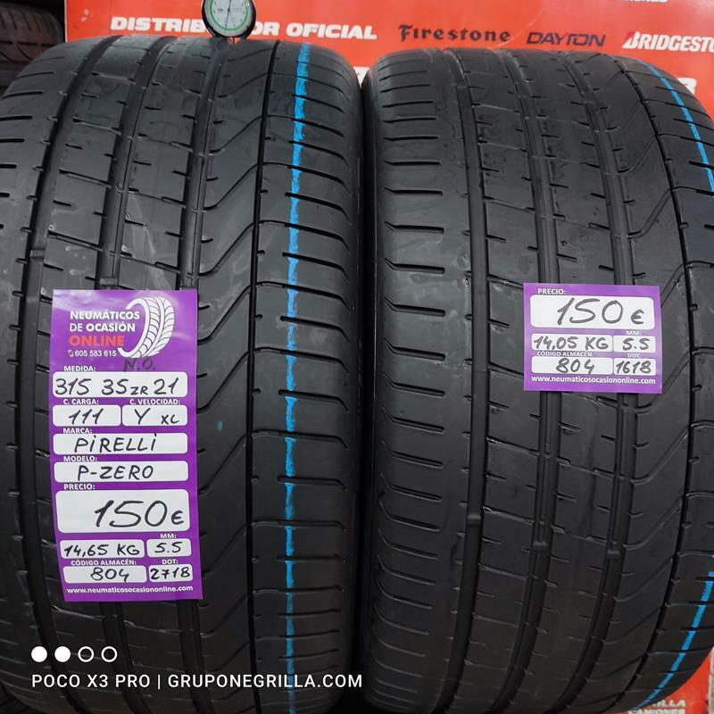 2 x 315 35 R 21 111Y XL N.O. 5.5/5.5mm Pirelli P-Zero.Ref.804