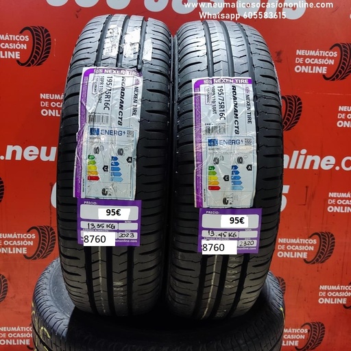 [Ref.8760] [Ref.8760] 2x 195 75 16C 110/108T Nexen Tire Rodian CT8 DOT 2320/2023 (Sin Uso)  Ref.8760