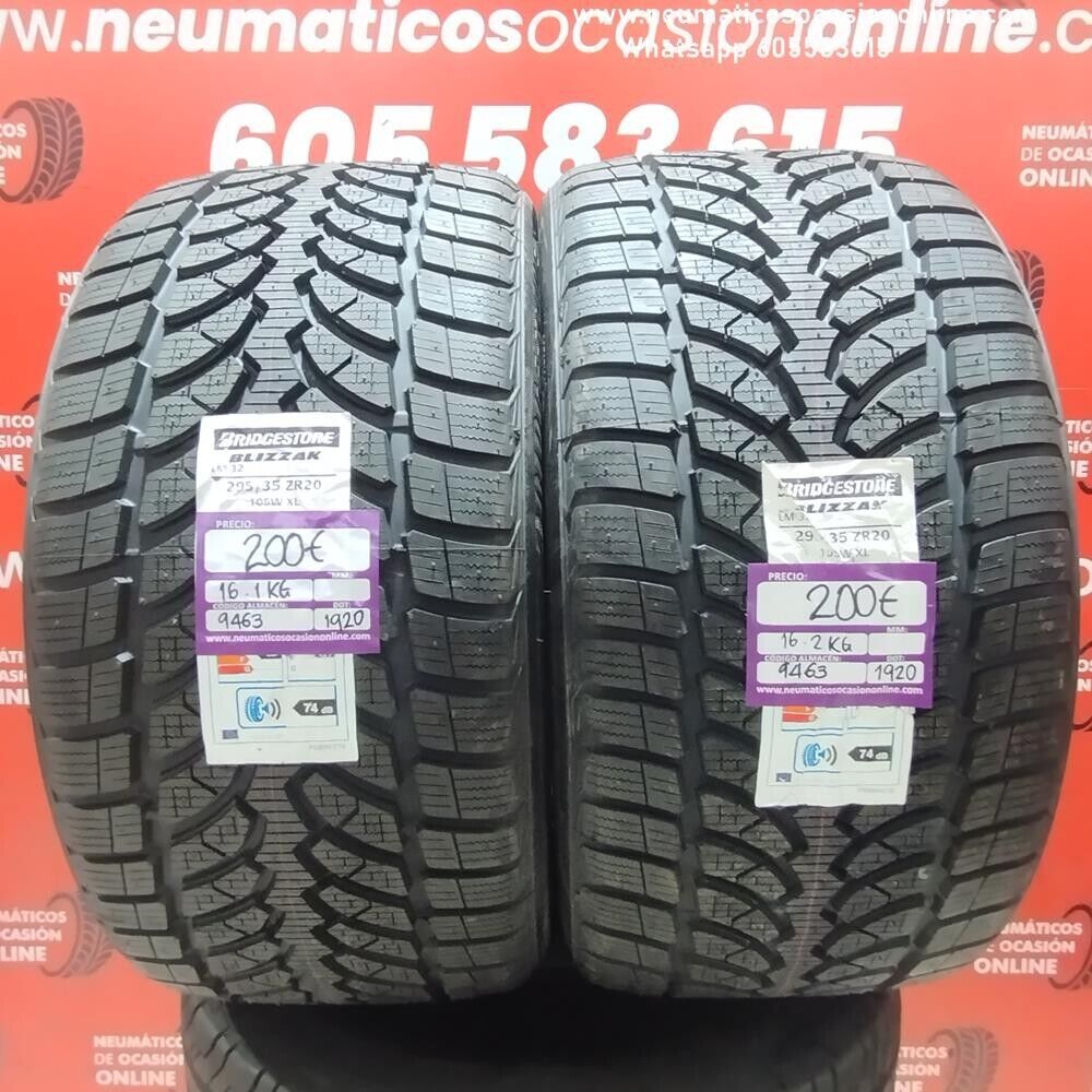 2x 295 35 ZR20 105W XL BRIDGESTONE BLIZZAK LM-32 (SIN USO) REF:9463