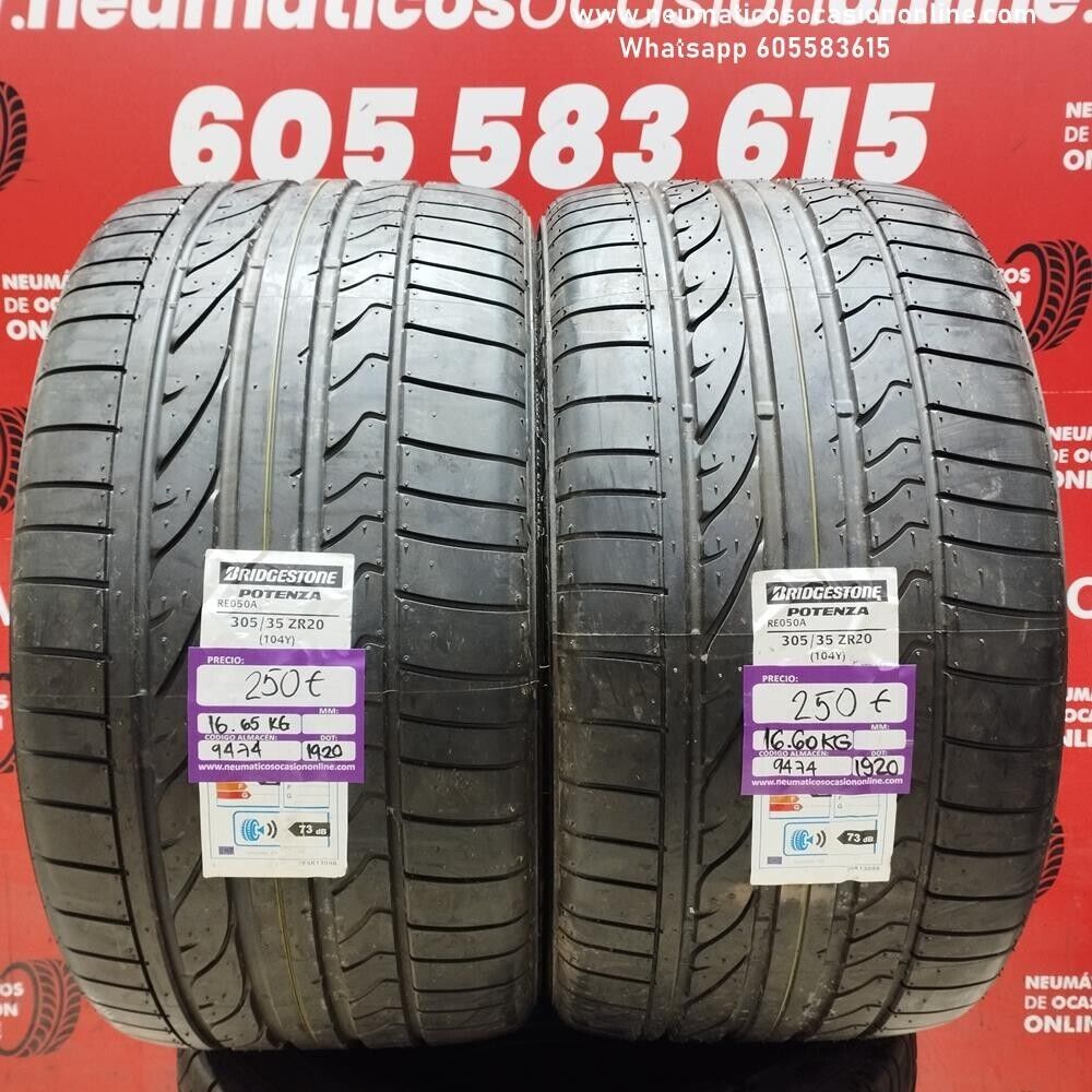 2x 305 35 ZR20 104Y BRIDGESTONE POTENZA RE050A (SIN USO) REF:9474