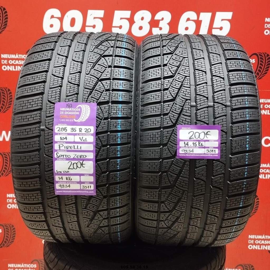 2x 285 35 R20 104VXL PIRELLI SOTTO ZERO NO (SIN USO) Ref.9834