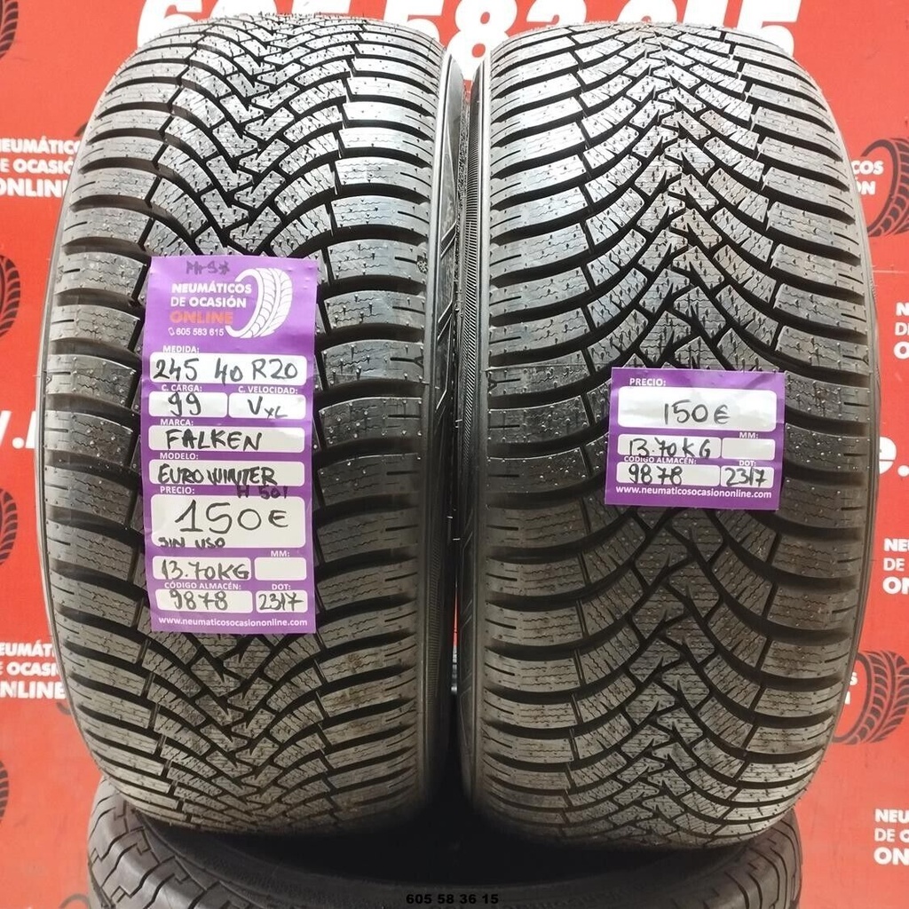 2x 245 40 R20 99VXL FALKEN EUROWINTER H501 M+S* (SIN USO) REF:9878