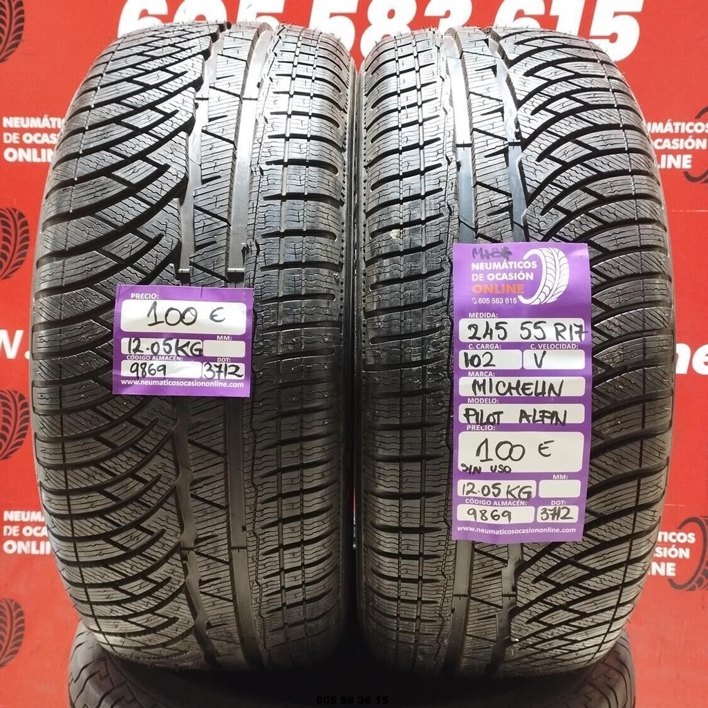 2x 245 55 17 102V MICHELIN PILOT ALPIN M+S* (SIN USO) REF:9869