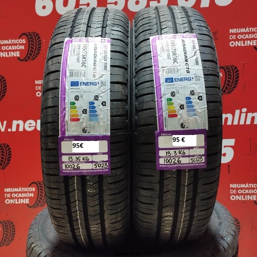 [Ref.10026] 2x 195 75 R 16C 110/108T NEXEN TIRE ROADIAN CT8 (SIN USO) Ref.10026