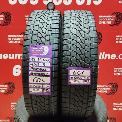 2x 195 75 R 16C 107/105R FIRESTONE VANHAWK2 M+S* 4,0/4,0 mm REF:10415