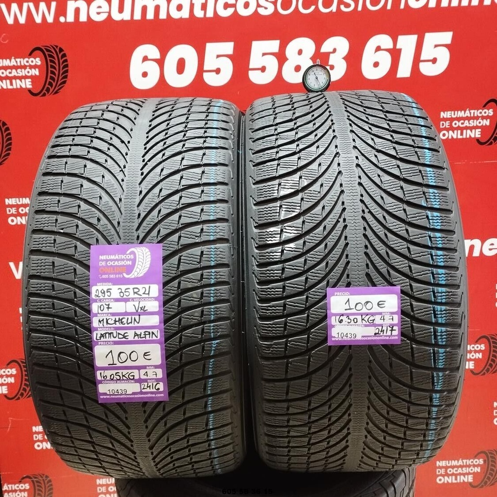 2x 295 35 R21 107V XL MICHELIN LATITUDE ALPIN 4.7/4.7mm REF:10439