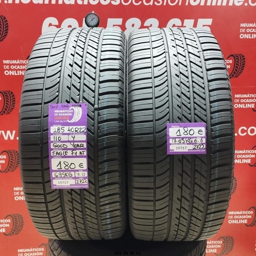 [Ref.10717] 2x 285 40 R22 110Y GOODYEAR EAGLE F1 AT SUV 4X4 M+S* 7.0/6.6mm REF:10717