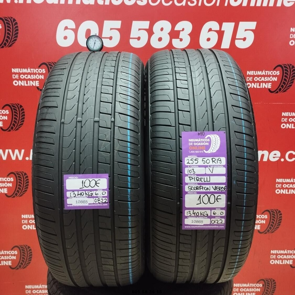 2x 255 50 R19 103V PIRELLI SCORPION VERDE MO 6.0/6.0mm REF:10865