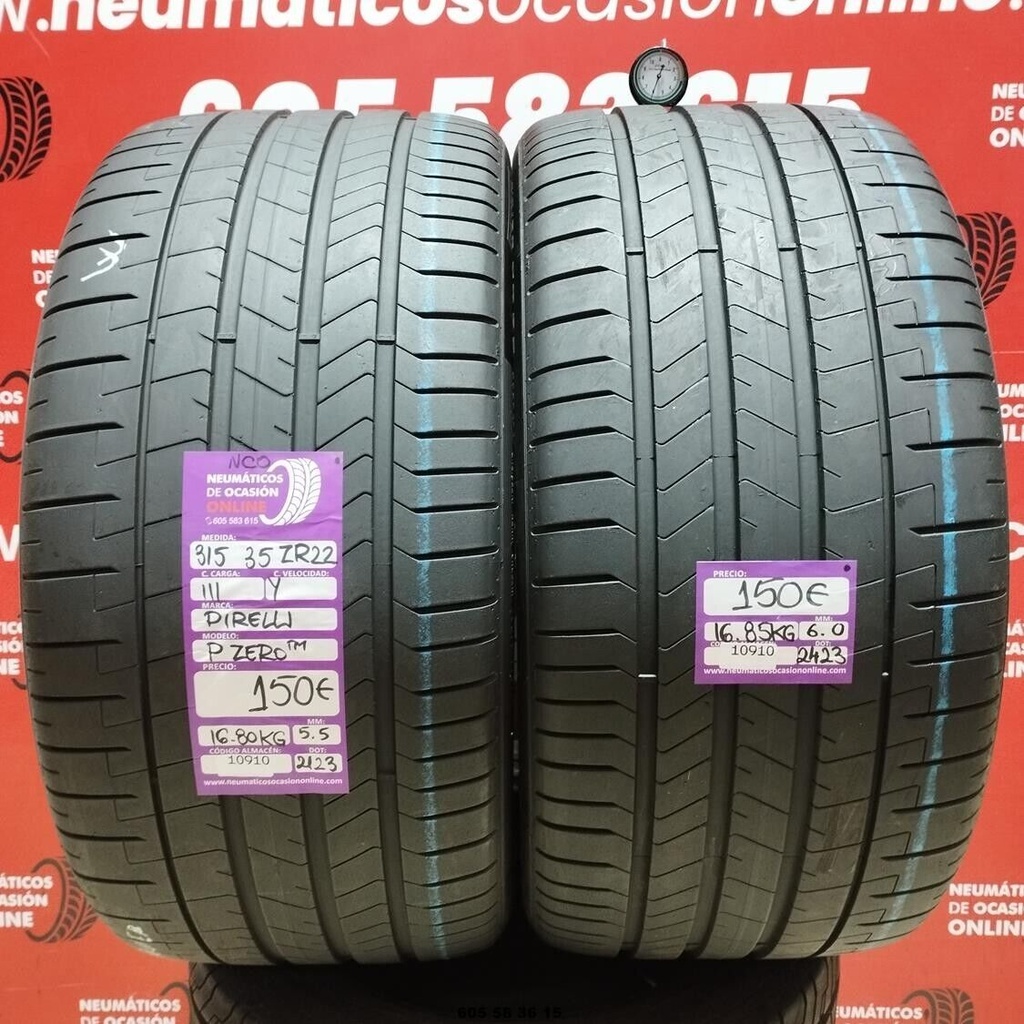 2x 315 35 ZR22 PIRELLI P ZERO TM NCO 5.5/6.0mm REF:10910