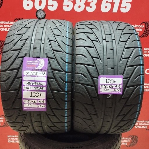 [Ref: 11089] 2x 2x 30/65-18 P2L MICHELIN PILOT SPORT(COMPETICION) 4.6/4.6mm REF:11089