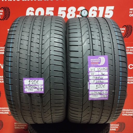 [Ref:11422] 2x 315 35 ZR21 111YXL PIRELLI PZERO 5.6/5.8 mm REF:11422