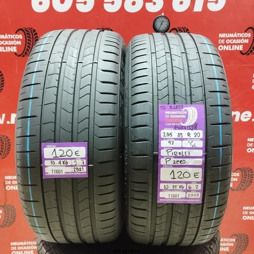 [Ref: 11601] 2x 235 35 R20 92YXL PIRELLI PZERO 5.7/6.2mm Ref.11601