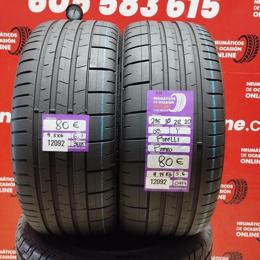 [Ref: 12092] 2x 235 35 ZR20 88Y PIRELLI PZERO N1 5.6/6.1mm REF:12092