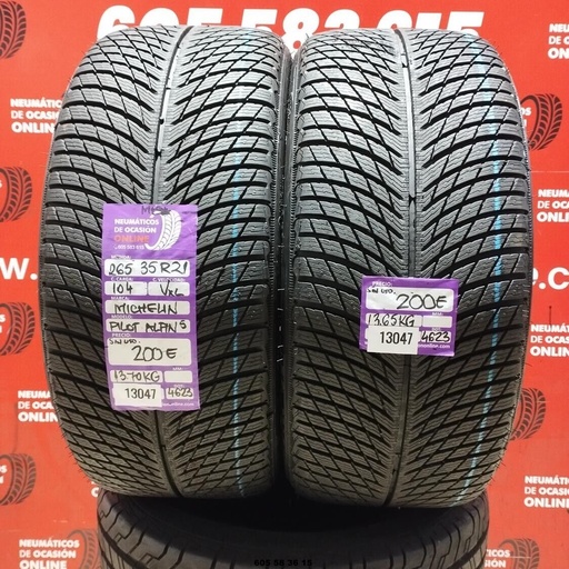 [Ref.13047] 2x 265 35 R21 104VXL MICHELIN PILOT ALPIN5 M+S* DOT:4623 (SIN USO) Ref:13047