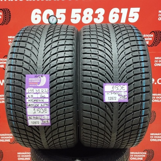 [REF:12872] 295 35 R21 107VXL MICHELIN LATITUDE ALPIN M+S* 6.2/6.2mm REF:12872