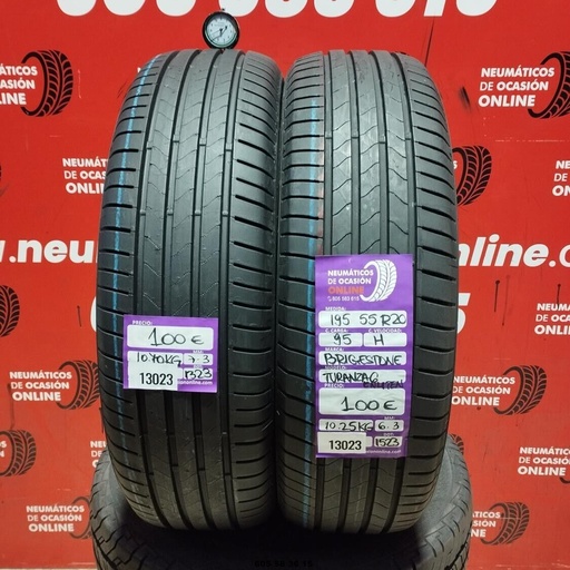 [Ref:13023] 195 55 R20 95H BRIDGESTONE TURANZA6 6.3/7.3mm REF:13023