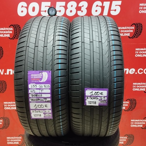 [REF:12718] 255 50 R19 103T PIRELLI SCORPION TM ELECT AO 6.0/5.3mm REF:12718