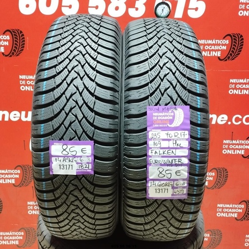 [Ref:13171] 2x 235 70 R17 109H XL M+S* FALKEN EUROWINTER 6.3/6.3 REF. 13171