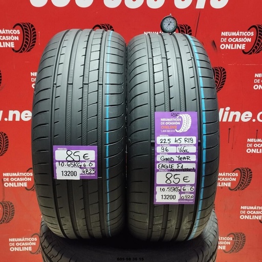 [Ref:13200] 2x 225 45 R19 96WXL GOODYEAR EAGLE F1 ASYMETRIC3 RSC 6.6/6.6mm REF:13200