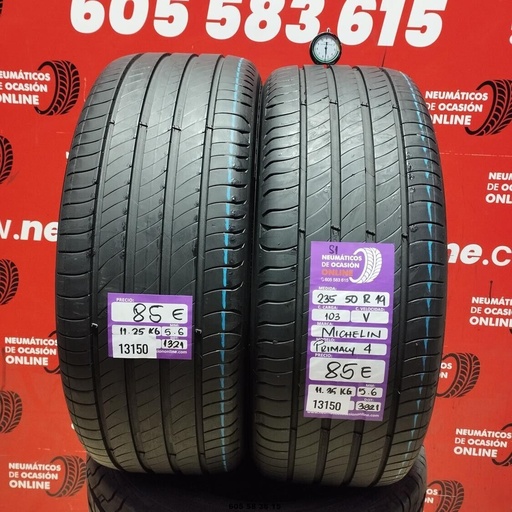 [Ref: 13150] 235 50 R19 103V MICHELIN PRIMACY4 S1 5.6/5.6mm REF:13150