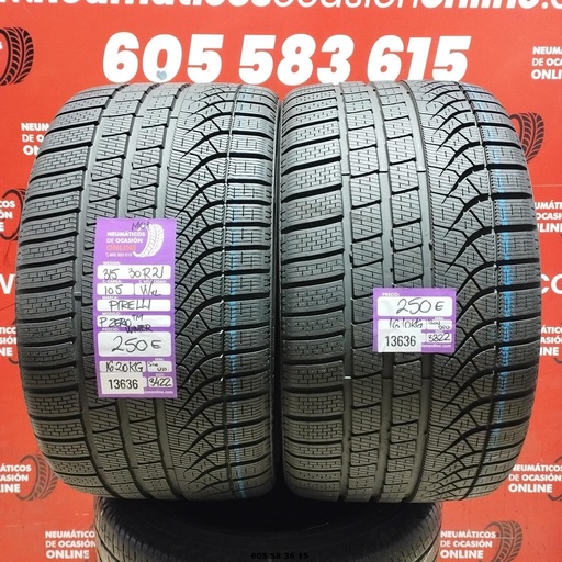 [Ref.13636] 2x 315 30 R21 104W XL Pirelli Sotto Zero M01 M+S Dot: 20/22 (Sin Uso)