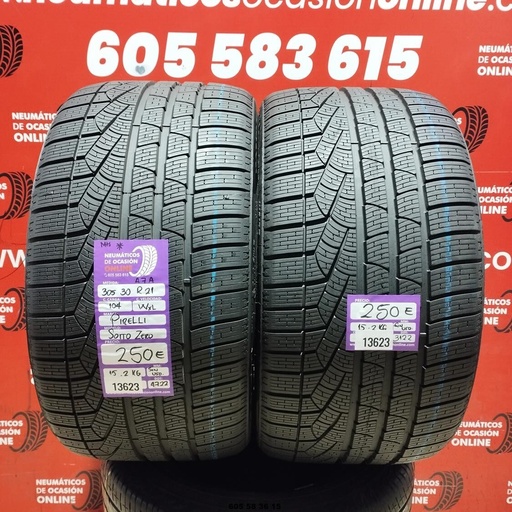 [Ref.13623] 2x 305 30 R21 104W XL Pirelli Sotto Zero M+S Dot: 22/22 (Sans Usage) Ref.13623